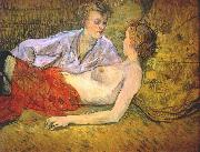 Henri de toulouse-lautrec The Two Girlfriends Sweden oil painting artist